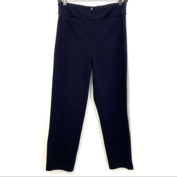 Talbots T by Talbots Navy Cotton Straight Ankle Pants - Picture 1 of 10